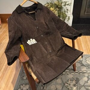 Coldwater Creek suede barn coat / jacket size M